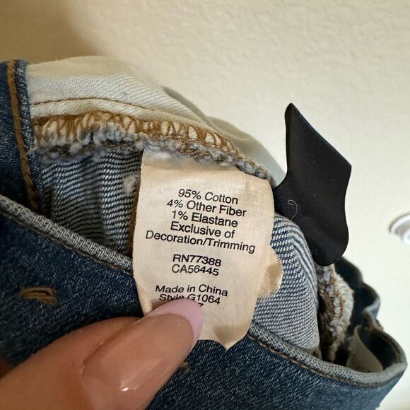 Madewell High Rise Exposed Button Fly Cut Off Denim Shorts Size 28‎ - Picture 7 of 7